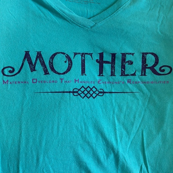 Grunt Style “Mother” medium teal t-shirt - Picture 3 of 4